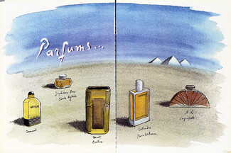 Perfumes 1983 Parfums Pierre Le Tan, 8 pages, 8 pages