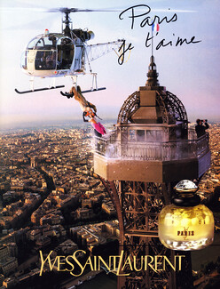 Yves Saint-Laurent (Perfumes) 1998 Paris, Jean-Paul Goude, Eiffel Tower