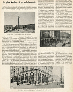 La Place Vendôme et ses embellissements, 1912 - History Aine-Montaillé, Shop Window, Text by Carel du Ham
