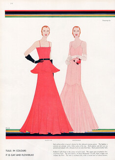 Malaga Grenet 1931 Jeanne Lanvin, Redfern, Evening Gowns