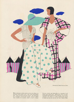 Gladys Rockmore Davis 1931 Altman & C°, Bonwit Teller, Beach Trousers