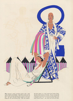 Gladys Rockmore Davis 1931 Best and Company, Lord And Taylor, Beach Trousers, Linen Pyjama