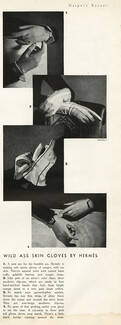 Hermès (Gloves) 1937 Wild ass skin gloves by Hermès