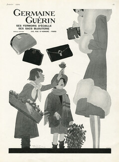 Germaine Guérin (Handbags) 1929 Fermoirs d'écaille, sacs bijouterie, Hemjic