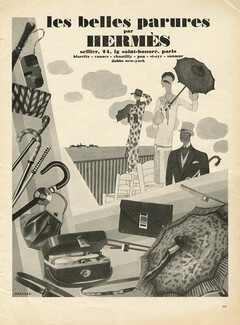 Hermès 1926 Umbrella, Handbags, Canes, Léon Benigni