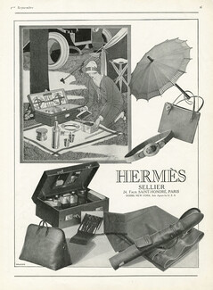 Hermès 1925 Umbrella, Handbag, Belt, Toiletries Bag, Marcel Jacques Hemjic