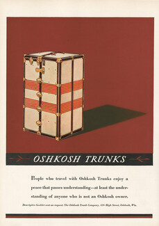 Oshkosh Trunks Company (Baggage Luggage) 1930