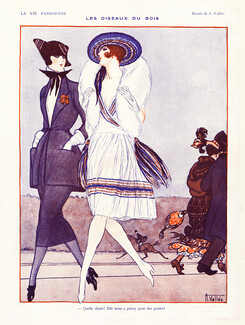 Armand Vallée 1921 "Les Oiseaux du Bois" Elegantes Courtisanes, Bois De Boulogne