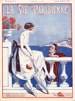 Georges Pavis 1921 Sur la Riviera, La Vie en Bleu