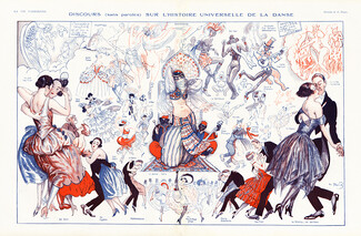Georges Pavis 1921 "Discours sur l'Histoire Universelle de la Danse", Bal blanc, Shimmy...