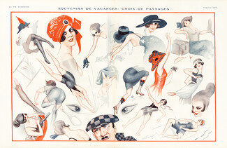 Vald'Es 1921 ''Souvenirs de Vacances'', Bathing Beauty