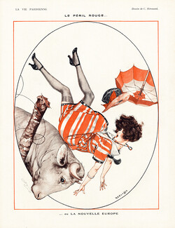 Hérouard 1921 ''Le Péril Rouge... ou La Nouvelle Europe'' stockings