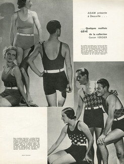 Gévé - Ets Gaston Verdier & Spalding (Swimwear for men and women) 1933 Photo Egidio Scaioni