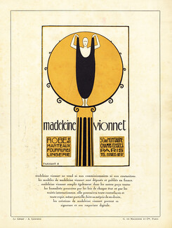 Madeleine Vionnet 1924 Thayaht, 50 av. Montaigne