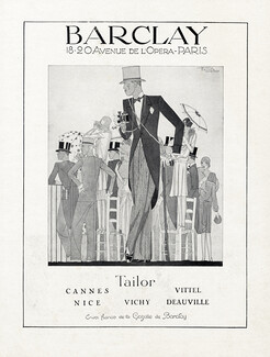 Barclay (Men's Clothing) 1929 Horse Race, Hemjic