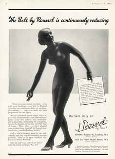 J. Roussel (Girdles) 1937 Corset Belt Girdle Corselette