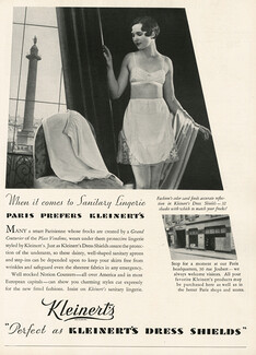 Kleinert's Dress Shields (Sanitary lingerie) 1930 Shop Window, Lingerie, Brassiere