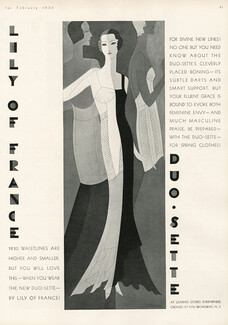 Lily of France (Lingerie) 1930 Girdles