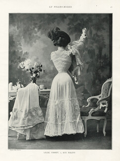 Lilial (Corsetmaker) 1905 Photo Paul Boyer, Embroidery
