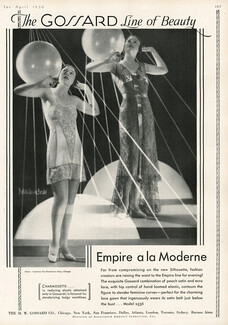 Gossard (Lingerie) 1930 Girdle, Lace Gown, Bertram Dorien Basabe photographer