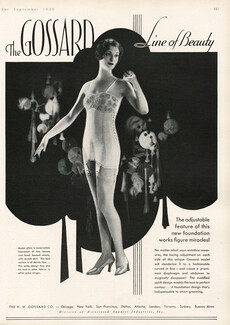 Gossard (Lingerie) 1930 Corselette Girdle, Garters, Stockings, Photo Bertram Dorien Basabé