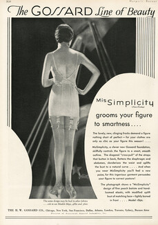 Gossard 1930 Corselette Girdle, Garters, Stockings, Photo