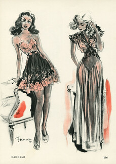 Cadolle (Lingerie) 1945 Nightgown, Brénot