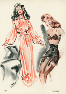 Cadolle 1945 Nightgown, Brassiere, Girdle, Brénot