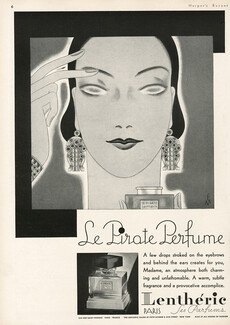Lenthéric 1931 "Le Pirate", Art Deco, Portrait