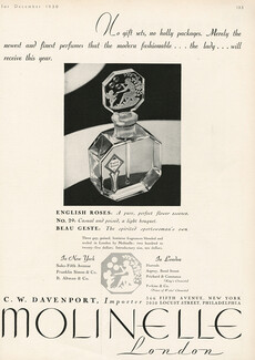 Molinelle (Perfumes) 1930 "English Roses"