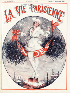 Léo Fontan 1921 La Vie Parisienne Noël - Christmas cover
