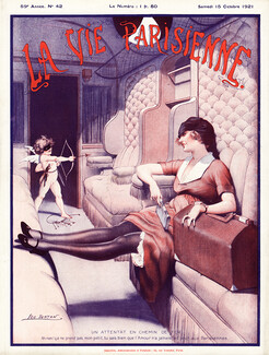 Léo Fontan 1921 The Parisienne is not afraid of Love, Train