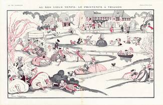 Pierre Lissac 1921 ''Le Printemps à Trianon'' Versailles
