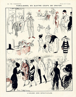Pierre Lissac 1921 Elegant Parisienne Comic Strip