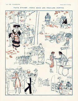 Pierre Lissac 1921 Autumn in Paris, Comic Strip