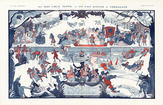 Pierre Lissac 1921 Un Fait d'Hiver à Versailles, Ice Skating