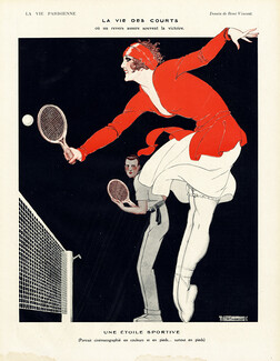 René Vincent 1921 Une Etoile Sportive, Tenniswoman Ballerina