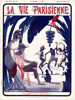 René Préjelan 1921 L'Histoire du Jazz-Band, La Vie Parisienne cover