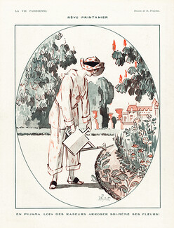 René Prejelan 1921 Gardener, Pyjamas