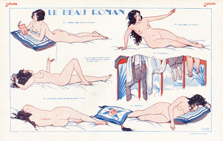 Fernand Couderc 1924 Le Beau Roman, Nude