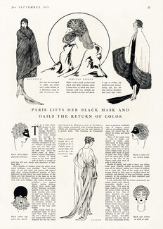 Callot, Worth, Vionnet... 1921 Paris fashion, 3 pages