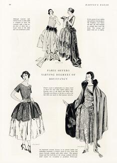 Paul Poiret & Jeanne Lanvin 1921 Bouffancy, Evening Gowns