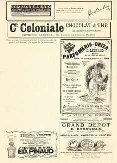 Parfumerie Oriza Legrand (Violette du Czar) & Pinaud (Preciosa) 1896