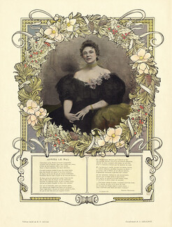H. F. Lucas 1896 Après le Bal, Encadrement de A. Giraldon