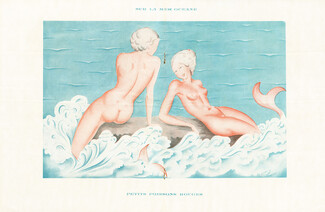 Kristin 1935 "Petits Poissons Rouges", Bathing Nude Mermaids