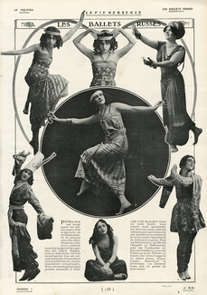 Russian Ballet 1911 "Les Ballets Russes" Fedorova, Natacha Trouhanowa, Schollar, Fokine, Vaslav Nijinsky