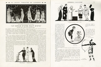 Le Songe d'une Nuit d'Été, 1914 - George Barbier "Pyrame et Thisbé", "Puck et la Fée", Texte par George Barbier