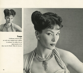 Sterlé 1951 Necklace, Earrings, Carven Dress