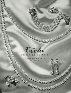 Técla 1959 Pearls, Necklace, Bracelet, Earrings, Ring