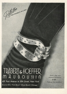 Trabert & Hoeffer Mauboussin 1945 Bracelet Art Deco
